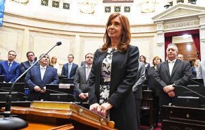 As Senator, Cristina Fernandez has immunity from arrest but not from prosecution. Immunity could be lifted only by a vote of two-thirds of the Senate