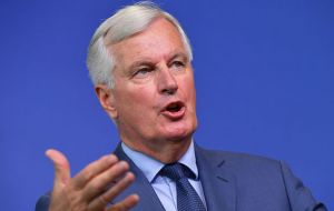 “Our proposal for the backstop on Ireland and Northern Ireland has been on the table since February,” Barnier said