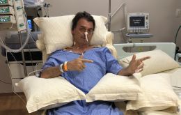 The extreme right presidential candidate at his hospital bed