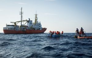 The only charity vessel left the in search and rescue zone in international waters off the coast of Libya is now officially no longer able to operate.