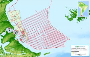 Argentina's only offshore region in production is off the coast of Tierra del Fuego, the source of about 20% of the country's gas.