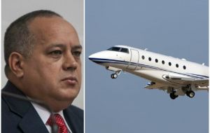 A Gulfstream 200 private jet located in Florida, and identified as belonging to Vice-president Diosdado Cabello was also blocked