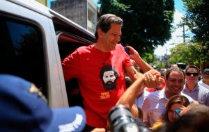 Haddad, who replaced jailed former president Lula da Silva on the Workers Party ticket, is close behind with 21%.