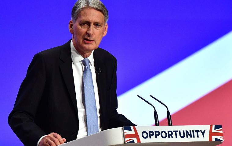 Hammond defended Theresa May's under-fire plan for post-Brexit trade with the EU, which has been dismissed by Brussels.