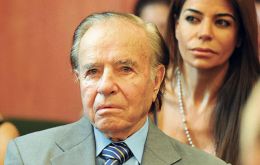  Former President and current Senator Carlos Menem has parliamentary immunity from arrest.