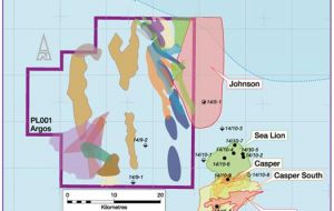 The license covers an area of approximately 1,126 sq kms and it is located in the North Falkland Basin, adjacent and west of the large Sea Lion oil development