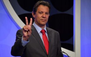 However in a runoff scenario between Bolsonaro and Haddad on October 28, the two candidates are technically at a draw with 45% and 43%, respectively