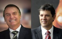 With 98% of the ballots counted, Bolsonaro had 46.43% of votes while the  Workers’ Party candidate Fernando Haddad, was running a distant second 28.7%