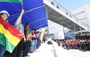 “It is a pride for Bolivians, this plant is one hundred percent Bolivian,” said Morales.