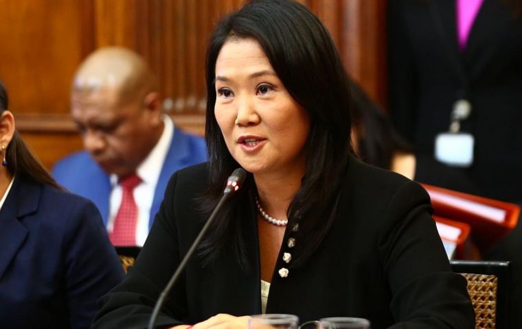 Keiko Fujimori was being investigated for allegedly receiving funds from the Brazilian construction company Odebrecht for the 2011 presidential campaign.