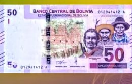 The historical characters found on the new Bs 50 note are José Manuel Baca “Cañoto,” Pablo Zárate Willka and the Tacana Indian Bruno Racua.