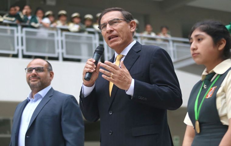 Vizcarra took office in March to replace former president Pedro Pablo Kuczynski, who resigned in a graft scandal on the eve of his near-certain impeachment 
