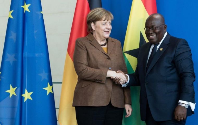 The commitment follows a request from Angela Merkel, President Nana Addo Dankwa Akufo-Addo of Ghana, and Prime Minister Erna Solberg of Norway