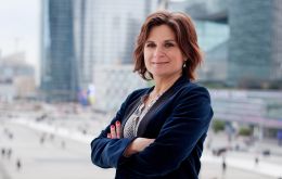 Marie-Celie Guillaume, CEO of La Defense (business district in west Paris) is banking on family life being the key that unlocks new relocations from Britain