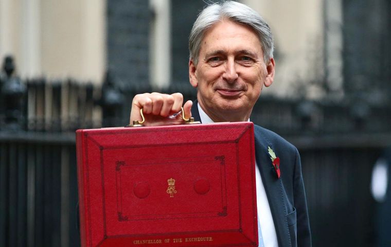 In a 70 minutes speech Mr Hammond said “we have reached a defining moment on this long, hard journey” after repairing the damage to the public finances