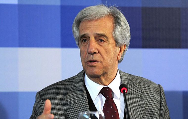 Uruguayan president Tabare Vazquez anticipated the message during the weekly cabinet meeting 
