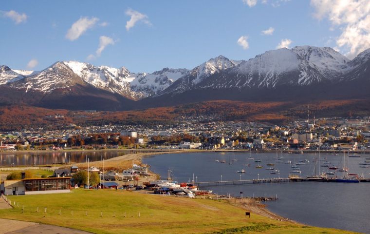 Ushuaia, capital of the Argentine province of Tierra del Fuego 