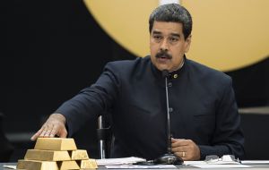 Officials said Venezuelan president Maduro illegally exported at least 21 metric tons of gold to Turkey to avoid sanctions and to try to help rescue a collapsing economy