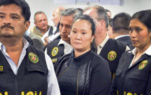 Keiko Fujimori was ordered to return to jail on Wednesday in a case that has drawn attention in a country that is reeling from a series of corruption scandals.
