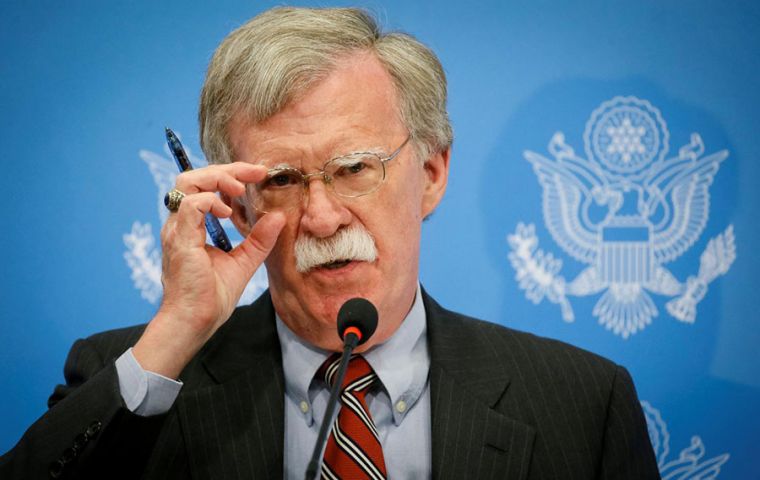 Bolton's announcement came just an hour after 189 countries of the UN called in a resolution for an end to the U.S. economic embargo on Cuba