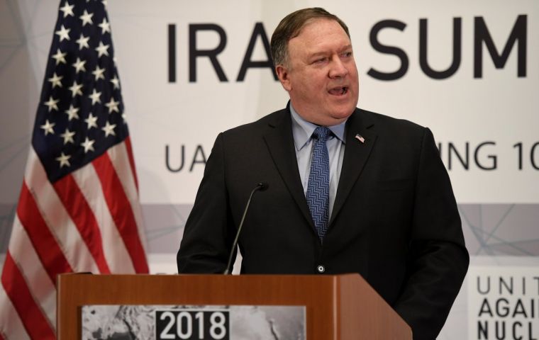 “The sanctions that will be re-imposed this Monday are the toughest sanctions ever put in place on the Islamic Republic of Iran,” Mike Pompeo said