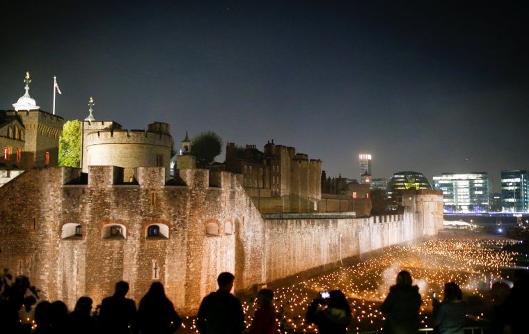 The display is to remember the sacrifice made by those who lost their lives during the First World War