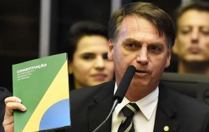 “The only guide for democracy is the constitution,” he told Congress during a ceremony commemorating 30 years of Brazil’s basic law.