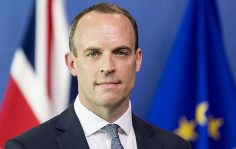 Raab was closely involved in drafting the agreement, which sets out the terms of Britain's departure from the EU