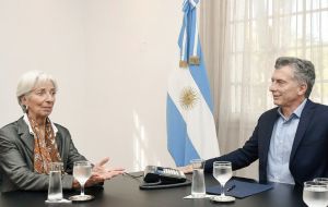 Besides the Argentine president can face IMF's Christine Lagarde on a same level following weeks of tough negotiations