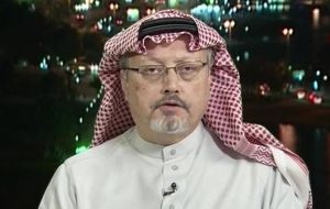 World leaders, many expected at the summit, strongly condemned Khashoggi's slaying and urged Saudi Arabia to hold everyone involved accountable