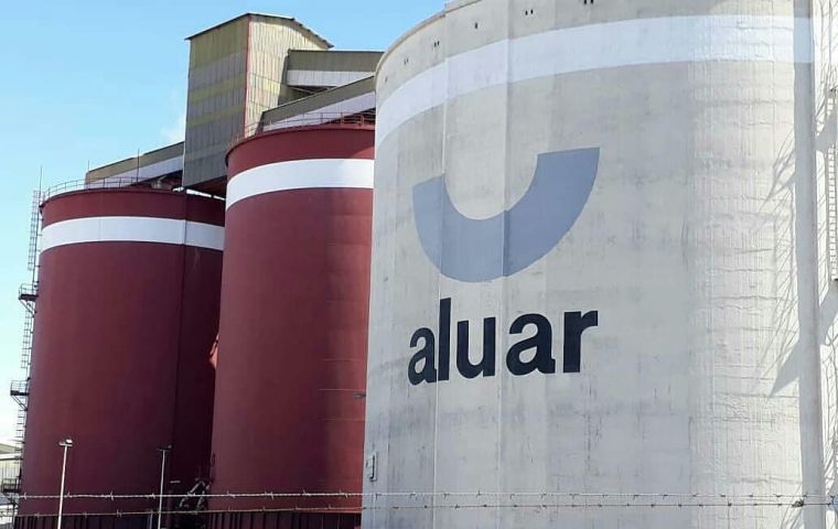 Aluar “sales grew as a result of the rise in the exchange rate, the international rise in the price of aluminum and to the number of shipments.”