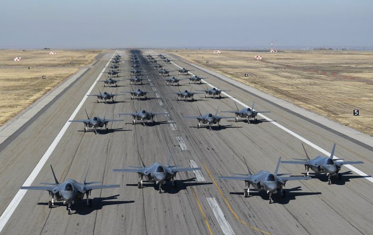 Some 100 planes are involved in the so-called Southern Cross exercises, including Texas Air National Guard, Brazil, Canada, Chile, France, Peru and Uruguay