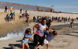 Clashes highlighted escalating tensions along the border as thousands of migrants from Central America poured into Tijuana in recent weeks seeking U.S. asylum