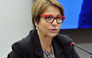 Incoming Agriculture minister, Tereza Cristina is a strong critic of Mercosur and is widely supported by the agro-business lobby