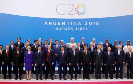 The family picture of the G20 leaders' two-day meeting in Buenos Aires 