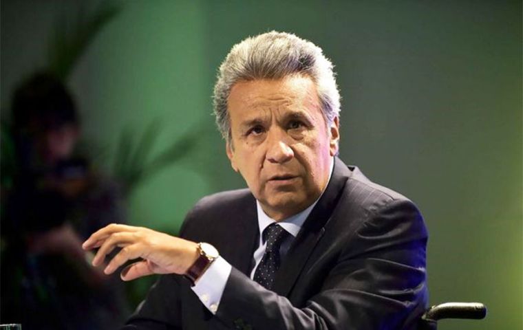 President Lenin Moreno is flying this week to Beijing where he is scheduled to meet with his counterpart Xi Jinping  