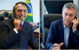 Last week Argentine president Macri revealed that he had several talks with Brazilian president elect Jair Bolsonaro (L)
