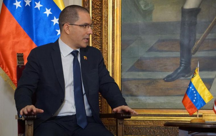 “The best thing I could do is to seek channels of dialogue with the United States,” said Foreign Minister Arreaza.