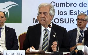 Tabaré Vázquez said Mercosur should focus on intra-zone trade