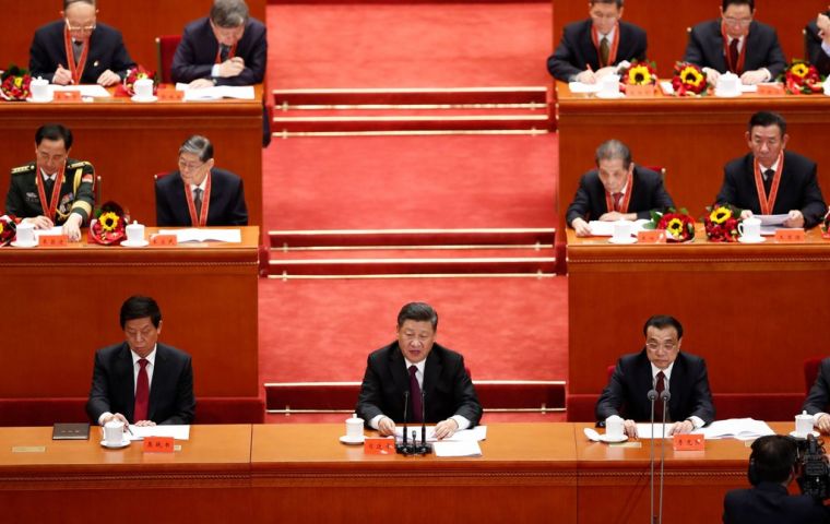 Xi said despite his country's economic achievements, China would “never seek global hegemony” and its contributions towards a “shared future for mankind”.