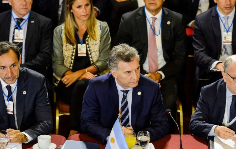 Macri described the Maduro rule as “a dictatorship that carried out a fraudulent electoral process.”