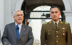 “I have decided to appoint General Mario Rozas Córdova as general director of Carabineros,” Piñera said in La Moneda Friday.