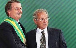 Finance minister Paulo Guedes is sworn in as Finance minister with the task of bringing Brazil's unsustainable budget deficit under control