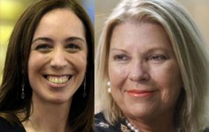 Two other strong figures are Maria Eugenia Vidal, governor of Buenos Aires province and combative lawmaker Elisa Carrio