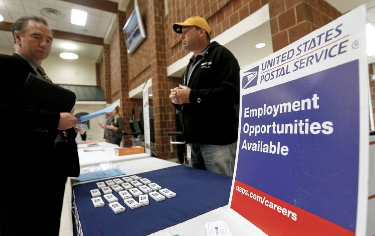 The unemployment rate nudged higher to 3.9%, near historic lows. Average hourly pay increased at an annual rate of 3.2% - an improvement on last month's 3.1%. 