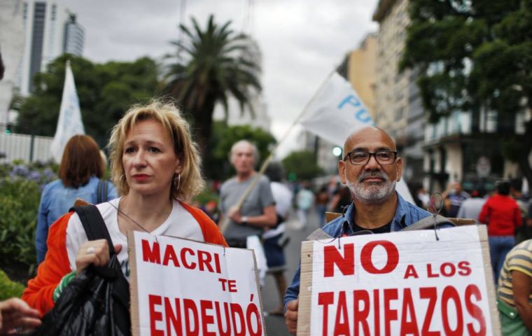 Weekly demonstrations are planned through early February in Argentina's main cities
