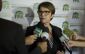 Agriculture Minister Tereza Cristina Dias said Bundchen should not be saying bad things about Brazil, by calling the country a deforester, without knowing the facts.