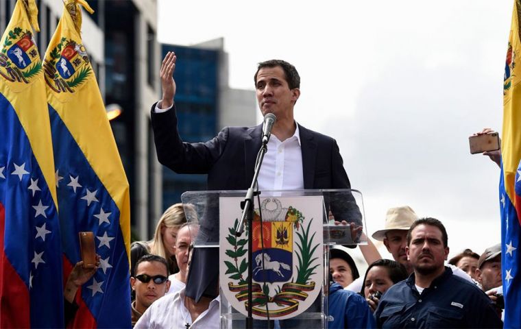 Guaido became leader of the opposition in the legislature last year, and was sworn in as president of the National Assembly, just last month