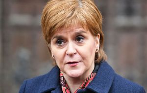Ms Sturgeon hit back, saying that the prime minister was “running scared from the verdict of the Scottish people”.