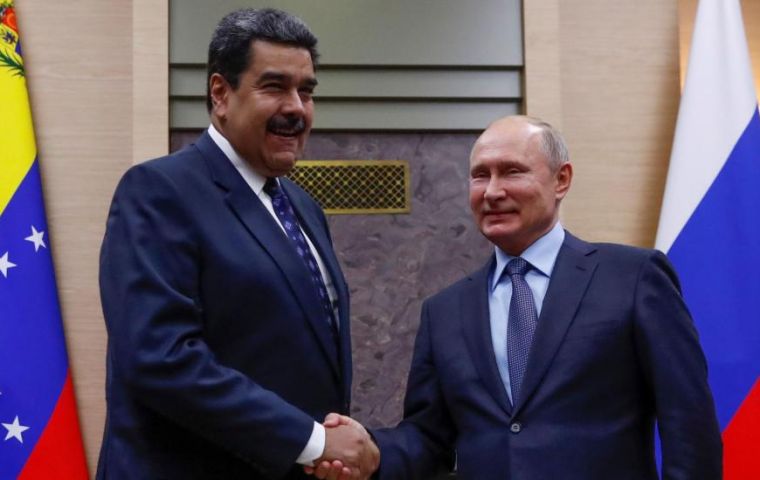 Russia accused Washington of being behind the street protests and trying to undermine Maduro, whom he described as the country's legitimate president.. Photo: Archive